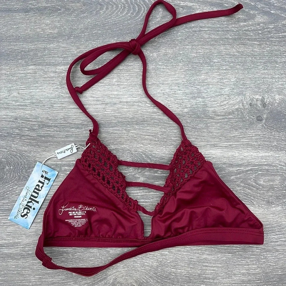 Frankies Bikinis Sienna Top, Merlot - Picture 6 of 8